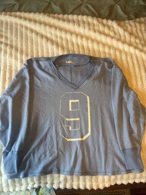 free people we the free venice v neck graphic sweatshirt. Oversized size large.